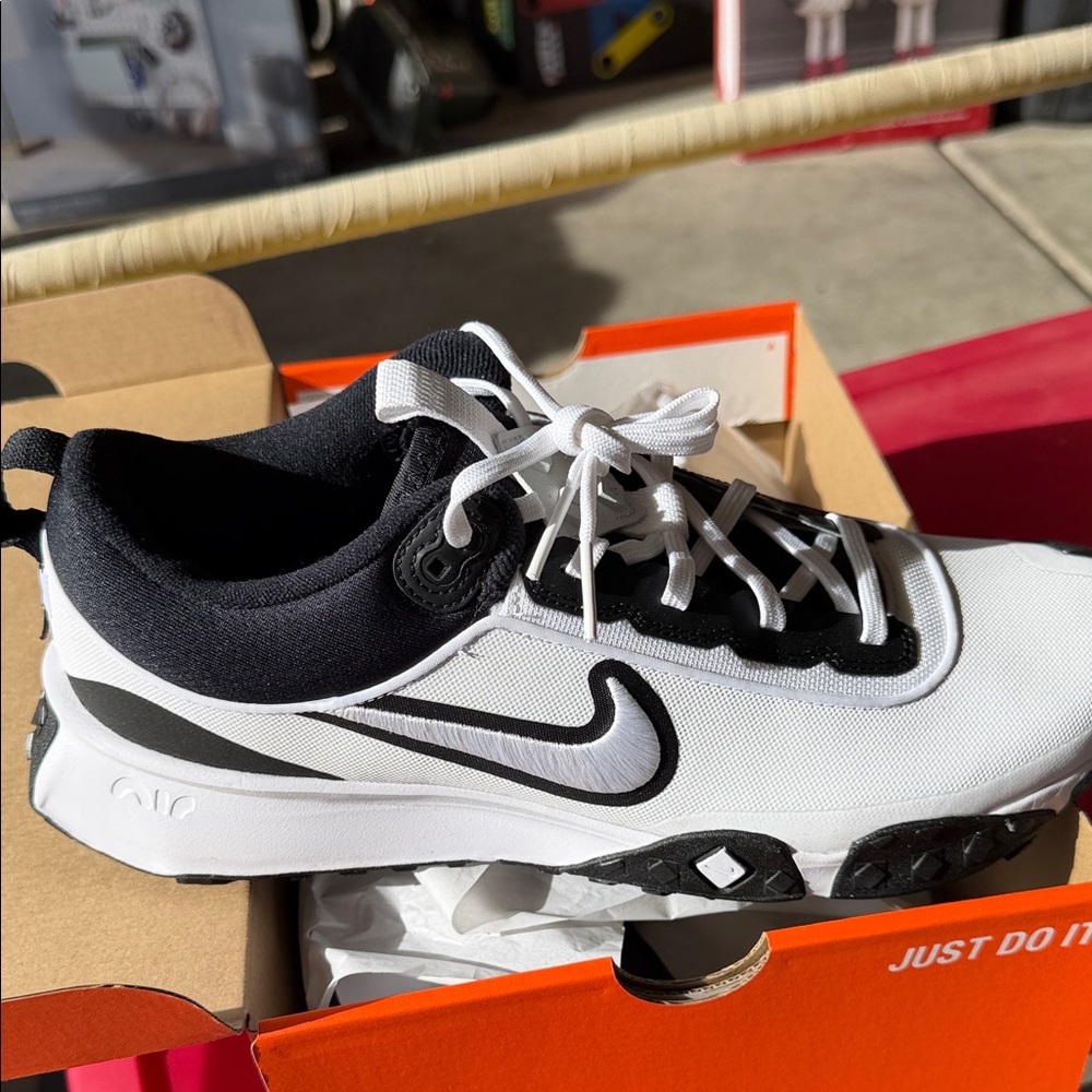 Nike Black and White Turf Shoes
